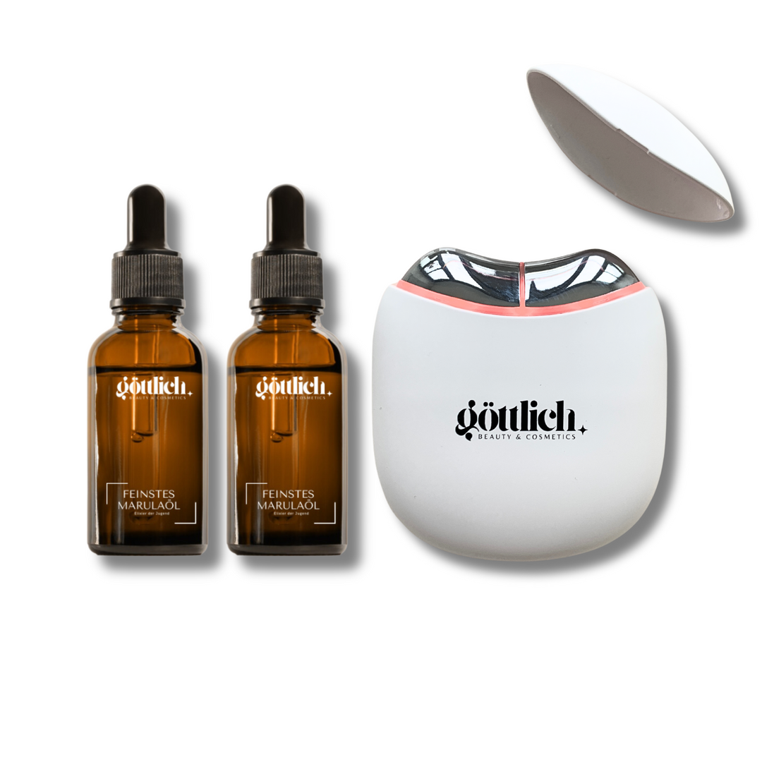 Glow Essentials: EMS Gua Sha + 2x Marulaöl